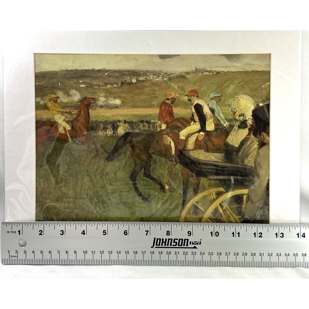 Degas Racetrack Print Matted Birth of Impressionism Musee d’Orsay Horse Art - Picture 5 of 8